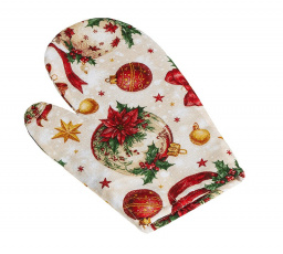 Vianočná chňapka ozdoby zlaté