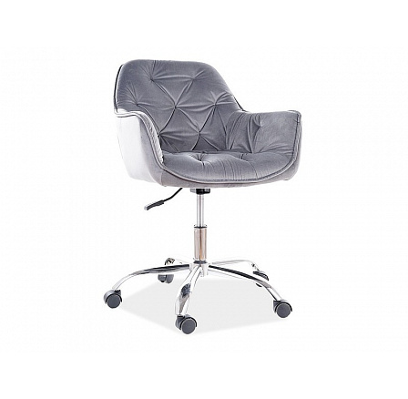 Kancelárske kreslo Q-190 Velvet, sivé Bluvel 14 Kancelárske kreslo Q-190 Velvet, sivé Bluvel 14