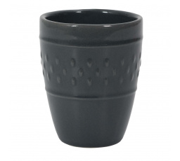 Šálka na espresso Queso 100ml sivá tmavá