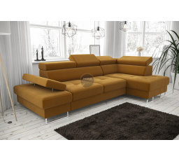 Rohová sedacia súprava GALAXY MINI 170x280 - žltá, pravá