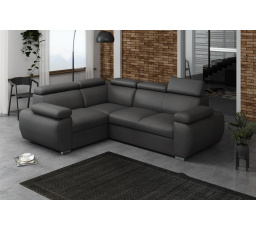 Rohová sedacia súprava Bodie L - tmavo sivá
