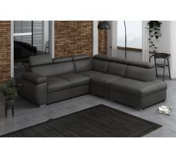 Rohová sedacia súprava Bodie II pravá tmavo sivá