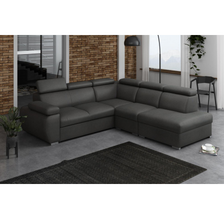 Rohová sedacia súprava Bodie II pravá tmavo sivá Rohová sedacia súprava Bodie II pravá tmavo sivá