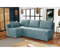 Rohová sedacia súprava Neklan L tyrkysová