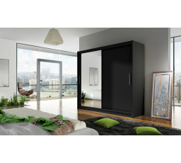 Šatní skriňa BERGER VI, Čierna