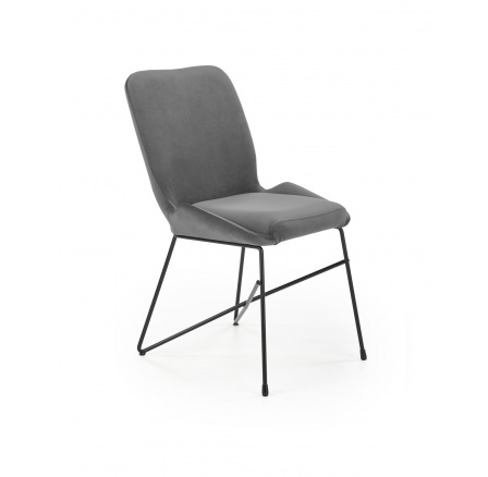 Jedálenská stolička K454, sivý zamat
