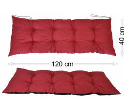 Podsedák 120x40 vínový melír