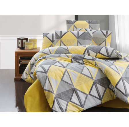 Bavlnená obliečka na vankúš Mystery yellow 50x70