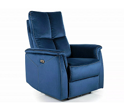 Polohovateľné kreslo NEPTUN VELVET, Modrý Bluvel 86
