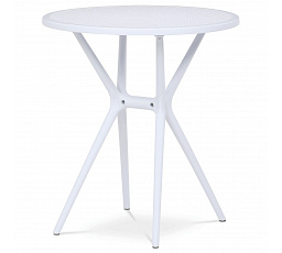 Stôl jedálenský, biely plast