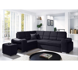 Rohová sedacia súprava Wiki L čierna