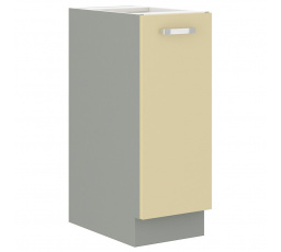 Kuchynská dolná skrinka KARPO 30 D CARGO BB, Krémová/Šedá