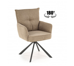 Jedálenská otočná stolička K528, Cappuccino/Čierna