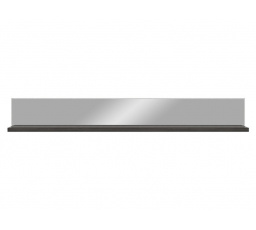 Regál HESEN P/2/18 I (so zrkadlom), svetlý sibiu smrekovec/borovica larico