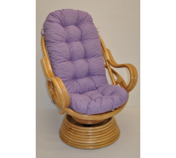 Vankúš na kreslo Swivel fialové zvýraznenia