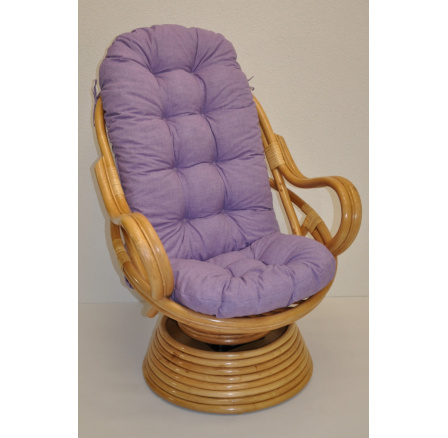 Vankúš na kreslo Swivel fialové zvýraznenia