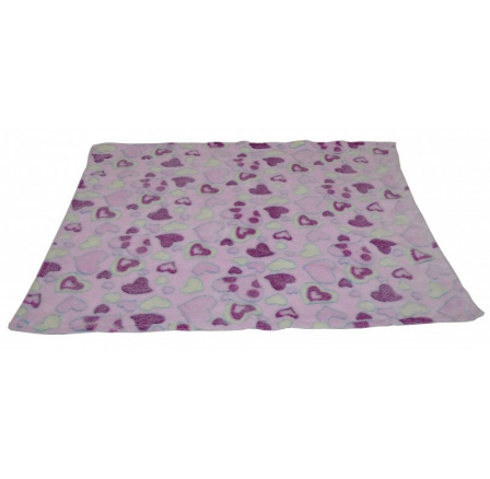 Mikroplyšová deka 70x60 cm pre psa ružová