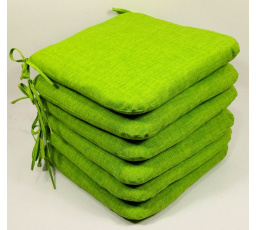 Sedák 40x40 cm látka svetlo zelený melír - set 6 kusov