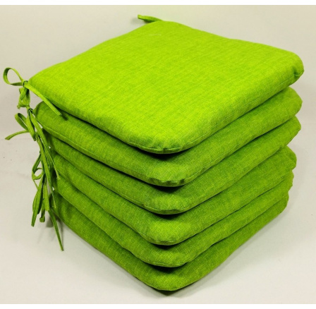 Sedák 40x40 cm látka svetlo zelený melír - set 6 kusov Sedák 40x40 cm látka svetlo zelený melír - set 6 kusov