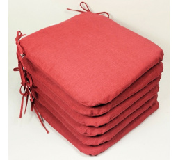 Sedák 40x40 cm látka vínový melír - set 6 kusov