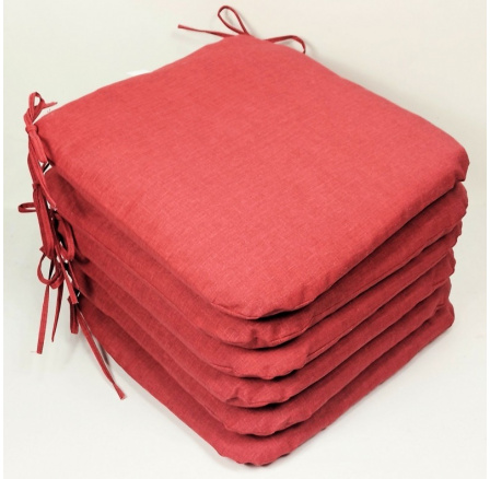 Sedák 40x40 cm látka vínový melír - set 6 kusov