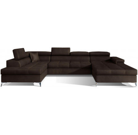 Rohová sedacia súprava v tvare U EDUARDO, Monolit 29 ľavá