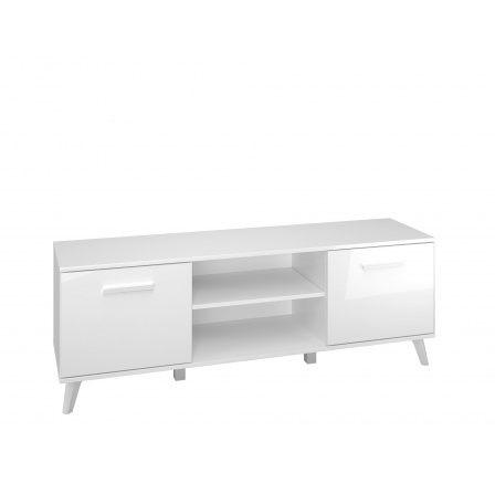 TV komoda SECCO 1140601, Biela/Biely lesk