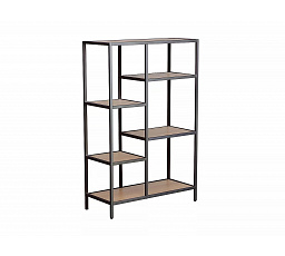 Regál COSTA B, Dub/Čierny