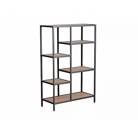 Regál COSTA B, Dub/Čierny