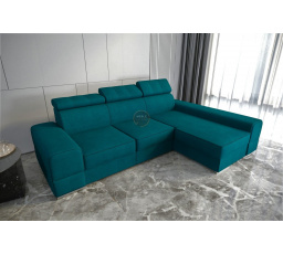 Rohová sedacia súprava ROYAL 295×185 - pravá, tyrkysová