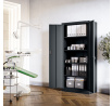 Kovová skriňa JANA Compact 1750 x 800 x 400 mm, antracitová