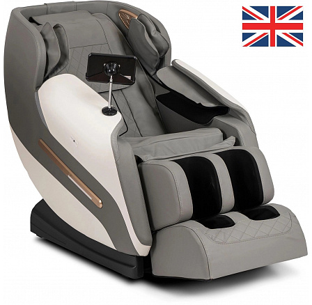 Masážne kreslo VX MAX Sivá Ekokoža Anglické Menu