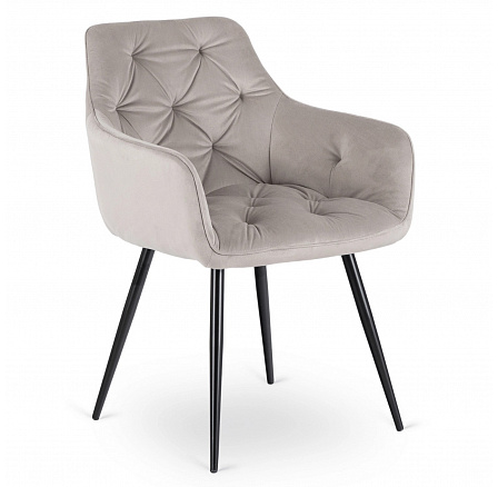 Stolička MODESTO Sivá Zamatová