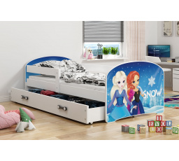 Detská posteľ Luki - biela (Frozen) 160x80 cm
