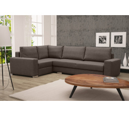 Rohová sedacia súprava Toro L tm.hnedá