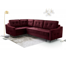 Rohová sedacia súprava L Amalia - vínová