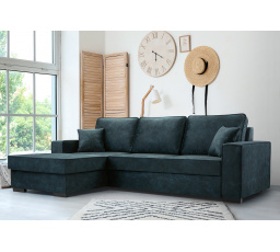 Rohová sedacia súprava Lola L modrá