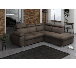 Rohová sedacia súprava Bodie V pravá hnedá