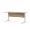 Písací stôl OFFICE 80400/318, Dub sonoma/Biela