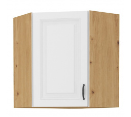 Kuchynská horná skrinka STIPE 58x58 GN 72 1F, Biela/Dub artisan
