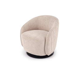 BASILIO relaxačné kreslo s funkciou otáčania, cappuccino (1p=1ks)