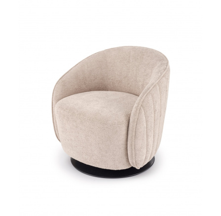 BASILIO relaxačné kreslo s funkciou otáčania, cappuccino (1p=1ks)