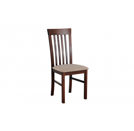 Jedálenská stolička MIA 2 (MILANO 2) orechové drevo / béžová látka č. 4 (DM) - kolekcia "DRE" (Z)