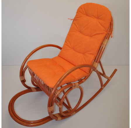 Vankúš UNI pre hojdacie kreslo oranžová zvýraznenia