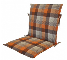 Vankúš pre záhradné kreslo UNI s nízkym operadlom - UNIKO oranžová kocka