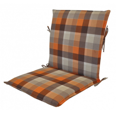 Vankúš pre záhradné kreslo UNI s nízkym operadlom - UNIKO oranžová kocka