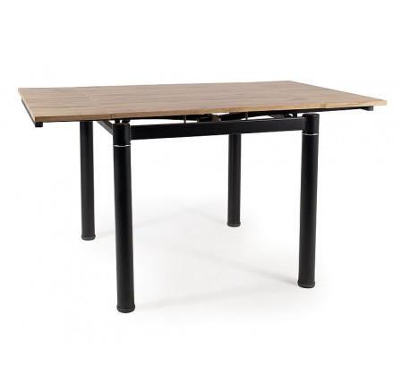 Jedálenský stôl GD082, dub Artisan/čierny mat