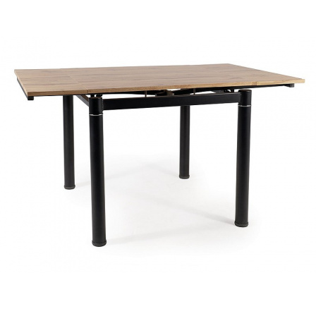 Stôl GD082 ARTISAN/ BLACK MAT 80(131)x80