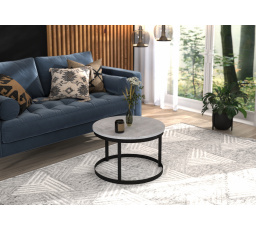 Konferenčný stôl RINEN, Čierna/Betón