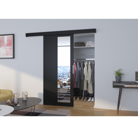 Posuvné nástenné dvere MALTA 96 Čierne Posuvné nástenné dvere MALTA 96 Čierne
